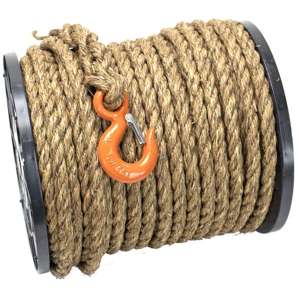 The Brush Man 3/4 in. X 180' Manila Rope with 9/16 in. Snap Hook ROPESNAP3/4X180 - main